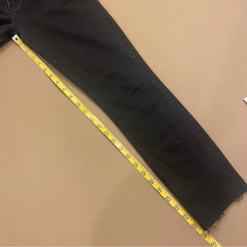 Reformation Women’s Raw Hem Black Was Skinny Jeans Size 30 - Picture 13 of 15